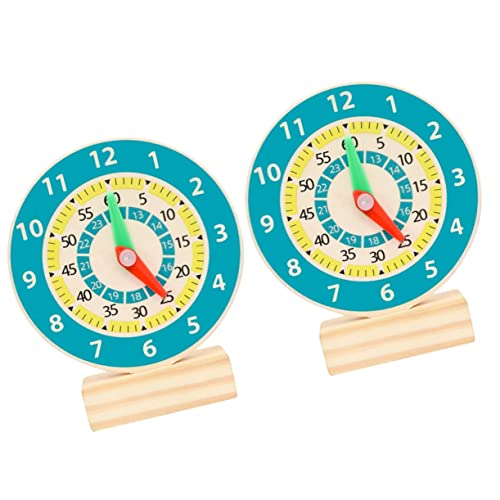 Milisten 2Stücke Holz Uhr Farbenfrohe Bildungsuhr für Kognitive Entwicklung für Jungen Fördert Lernen über Farben Milisten 2Stücke Holz Uhr Farbenfrohe Bildungsuhr für Kognitive Entwicklung für Jungen Fördert Lernen über Farben von Milisten