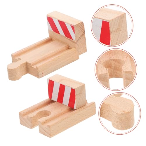 Milisten 2Stücke Holz Zugstopp Gleis DIY Eisenbahn Zubehör für Kreative Robustes Gleiszubehör aus Natürlichem Holz Fördert Geschicklichkeit und Feinmotorik Milisten 2Stücke Holz Zugstopp Gleis DIY Eisenbahn Zubehör für Kreative Robustes Gleiszubehör aus Natürlichem Holz Fördert Geschicklichkeit und Feinmotorik von Milisten