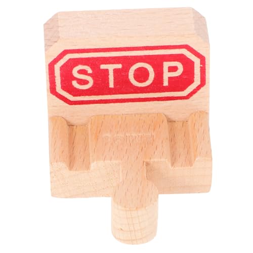 Milisten 2Stücke Holzbahn Zubehör Stop Track für Kreative Spielwelten für Holzeisenbahnen und Kinderspielzeug Fördert Gedächtnis und Logisches bei Kindern von Milisten