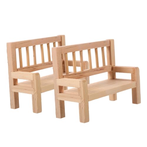 Milisten 2Stücke Holzbank Modell Für Puppenhaus Mini Hausbank Dekoration Puppenmöbel Gartenbank Für Miniaturspielzeug Puppenzubehör Milisten 2Stücke Holzbank Modell Für Puppenhaus Mini Hausbank Dekoration Puppenmöbel Gartenbank Für Miniaturspielzeug Puppenzubehör von Milisten