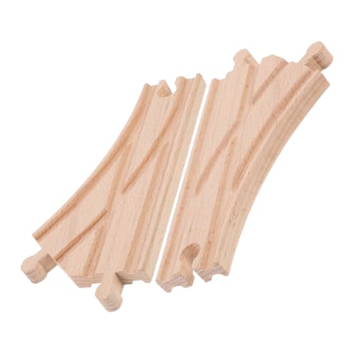 Milisten 2Stücke Holzschienen Erweiterung für Zugspielzeug Kompatibel mit Großen Marken Multi Schalter für Kleinkinder Fördert Kognitive Fähigkeiten und Spielspaß und Sicher Milisten 2Stücke Holzschienen Erweiterung für Zugspielzeug Kompatibel mit Großen Marken Multi Schalter für Kleinkinder Fördert Kognitive Fähigkeiten und Spielspaß und Sicher von Milisten