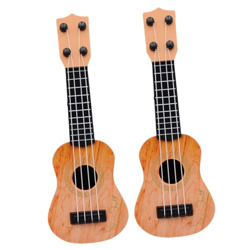 Milisten 2Stücke Kindergitarrenspielzeug Ukulele für Spielerisches Musikinstrument zur Musikalischen Früherziehung Sicher und Realistisch Geschenkidee von Milisten