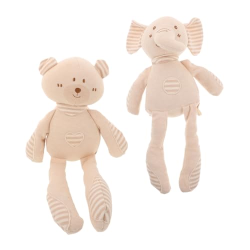 Milisten 2Stücke Kuscheltiere Baumwolle Weiche Baumwollpuppen im Tierdesign für Junge Mädchen Schlafbegleiter Ausgestopfter Elefant für Sicheres Milisten 2Stücke Kuscheltiere Baumwolle Weiche Baumwollpuppen im Tierdesign für Junge Mädchen Schlafbegleiter Ausgestopfter Elefant für Sicheres von Milisten