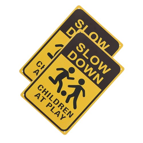 Milisten 2Stücke Langsam Fahren Schild Sicherheitsschild für Spielende im Freien Robust und Wetterfest für Straßen und Gemeinschaftsbereiche zur Verkehrssicherheit Milisten 2Stücke Langsam Fahren Schild Sicherheitsschild für Spielende im Freien Robust und Wetterfest für Straßen und Gemeinschaftsbereiche zur Verkehrssicherheit von Milisten