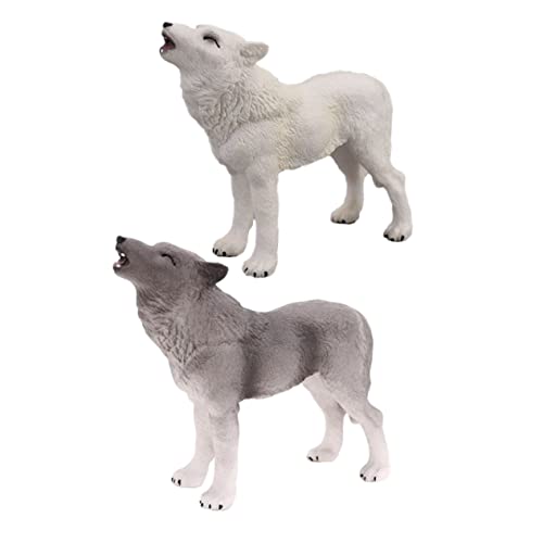 Milisten 2Stücke Lebensechte Wolf Modelle Kreatives Wildtier Für Miniaturgärten Und Fotografie Realistische Wolf Figuren Und Sammler Milisten 2Stücke Lebensechte Wolf Modelle Kreatives Wildtier Für Miniaturgärten Und Fotografie Realistische Wolf Figuren Und Sammler von Milisten