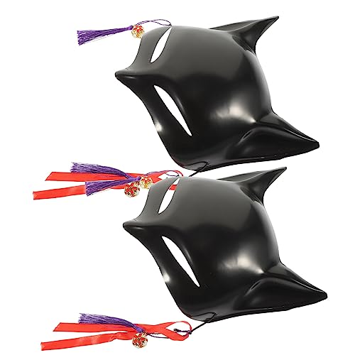 Milisten 2Stücke Leere Maske Für Maskerade Cosplay Und Halloween Unlackierte Fuchsmaske Für Frauen Für DIY Projekte Und Karneval von Milisten
