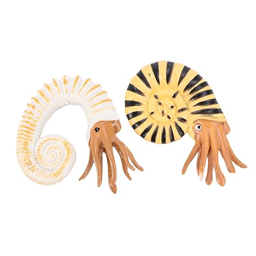 Milisten 2Stücke Meerestiere Modellfiguren Realistische Schnecken für Dekoration für Aquarien und Lernspiele von Milisten