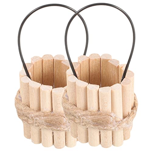 Milisten 2Stücke Mini Holz Eimer Holzfass Für Puppenhaus Mikro Landschaft Dekoration Handgefertigte Accessoires Für Modelle Und Sammlungen Milisten 2Stücke Mini Holz Eimer Holzfass Für Puppenhaus Mikro Landschaft Dekoration Handgefertigte Accessoires Für Modelle Und Sammlungen von Milisten