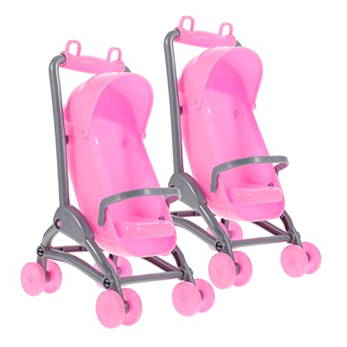 Milisten 2Stücke Mini Kinderwagen Aus Kunststoff Für Simulation Kinderwagen Modell Für Kreatives Fantasie von Milisten