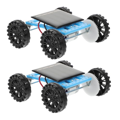 Milisten 2Stücke Mini Solarbetriebenes Auto DIY Bastelspielzeug für Wissenschaftliches Lernspielzeug zur Kreativer Fähigkeiten kein Batteriebedarf von Milisten