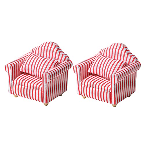 Milisten 2Stücke Puppenhaus Sofa mit Rot Weißen Streifen DIY für Kleinkinder Puppenhaus Zubehör für Kreative Spielwelten Milisten 2Stücke Puppenhaus Sofa mit Rot Weißen Streifen DIY für Kleinkinder Puppenhaus Zubehör für Kreative Spielwelten von Milisten