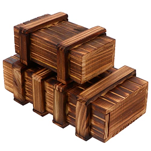 Milisten 2Stücke Puzzle Box aus Holz Schubladenbox für Geschenkkarten Karten und Geld Fördert Denkvermögen Milisten 2Stücke Puzzle Box aus Holz Schubladenbox für Geschenkkarten Karten und Geld Fördert Denkvermögen von Milisten