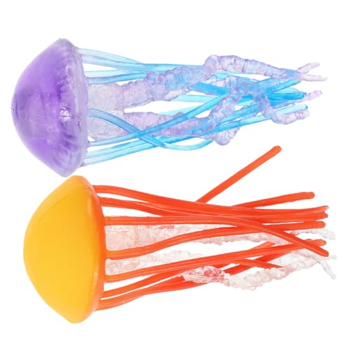 Milisten 2Stücke Realistische Quallenfiguren Künstliche Plastik Quallen Modelle Für Tischdekoration Quallen Deko Für Lernspielzeug Und Wohnraumgestaltung von Milisten