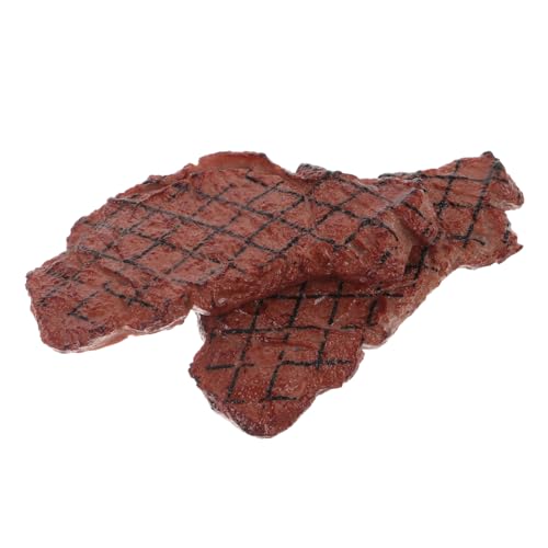 MILISTEN 2Stücke Simulation Steak Modelle Realistisches Fake Steak Spielzeug aus Kunststoff für Küchen Simulation und Lernspielzeug Dekoratives Spielzeug für Partys und Fotografie MILISTEN 2Stücke Simulation Steak Modelle Realistisches Fake Steak Spielzeug aus Kunststoff für Küchen Simulation und Lernspielzeug Dekoratives Spielzeug für Partys und Fotografie von Milisten