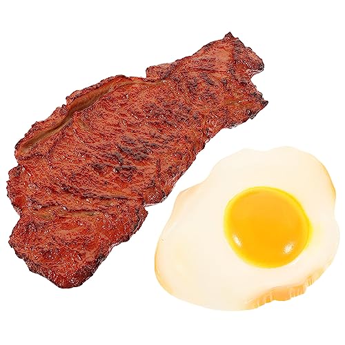 Milisten 2Stücke Teiliges Künstliches Steak und Pochiertes Ei Realistische Simulation für Fotografie Restaurantdekoration und Küchenrequisiten Sichere Materialien Wiederverwendbar Milisten 2Stücke Teiliges Künstliches Steak und Pochiertes Ei Realistische Simulation für Fotografie Restaurantdekoration und Küchenrequisiten Sichere Materialien Wiederverwendbar von Milisten