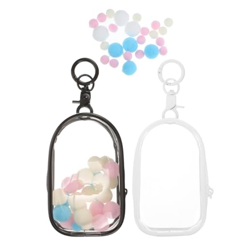 Milisten 2Stücke Transparente Figuren Display Taschen aus PVC Klarsichtbeutel für Mini Figuren Puppen und Stofftiere zur Aufbewahrung und Präsentation Ausstellungen von Milisten