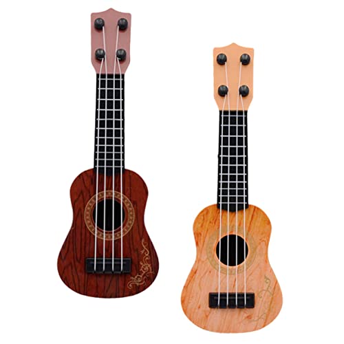 Milisten 2Stücke Ukulele für Musikinstrument zur Frühen Bildung Nachahmungsgitarre für Kleinkinder und Musikalische von Milisten