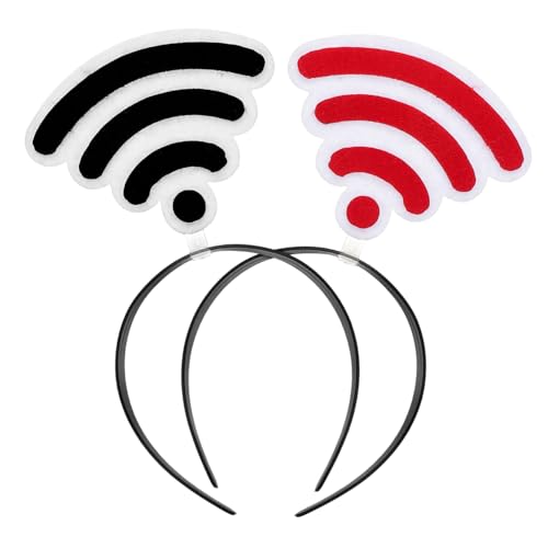 Milisten 2Stücke Wlan Stirnband Alien Antenne Für Halloween Kostümparty Lustige Party Foto Accessoires Für Erwachsene Workout Stirnband Neujahrs Haarband Make Up Haarwickel von Milisten