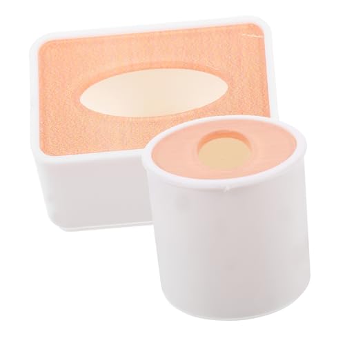 Milisten 2er-Box Miniatur-taschentuchbox Dekorationen Für Taschentuchhalter Mikro-Requisiten Miniatur-badezimmeraccessoire Puppenhauszubehör Miniaturornament Plastik von Milisten