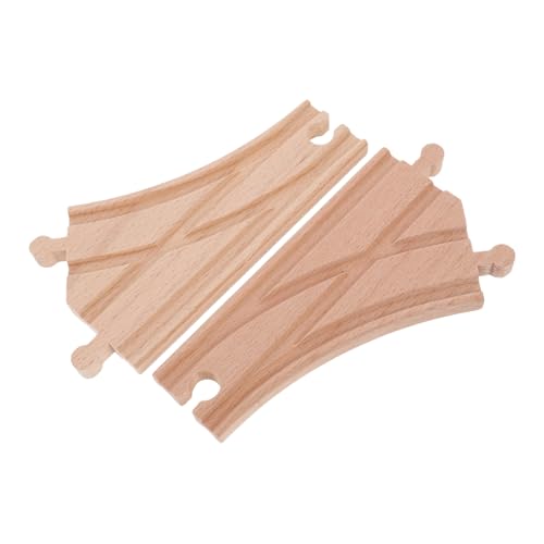 Milisten 2pcs Hölzerne Zugspur-erweiterungssatz Mini-schaltschalter Multi-Wege-Schalter Tracks Kleinkindspielzeugsets Kompatibel Mit Großen Marken Double-pin Milisten 2pcs Hölzerne Zugspur-erweiterungssatz Mini-schaltschalter Multi-Wege-Schalter Tracks Kleinkindspielzeugsets Kompatibel Mit Großen Marken Double-pin von Milisten