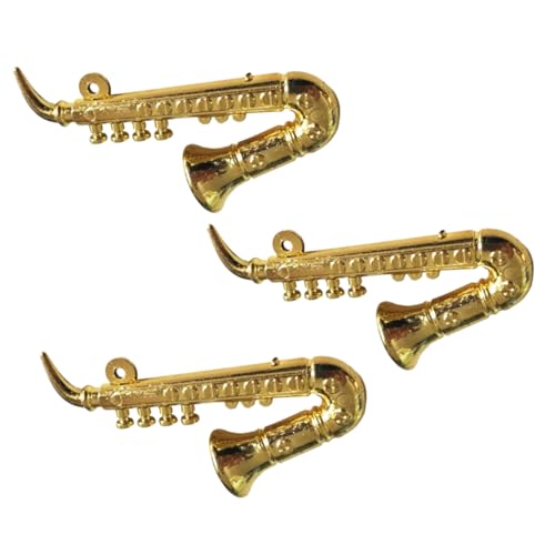 Milisten 3 STÜCKE Teiliges Mini Musikinstrument für Puppenhaus Realistisches Saxophon für Kinderzimmerdekoration für Familie und Kreative Gestaltung Milisten 3 STÜCKE Teiliges Mini Musikinstrument für Puppenhaus Realistisches Saxophon für Kinderzimmerdekoration für Familie und Kreative Gestaltung von Milisten