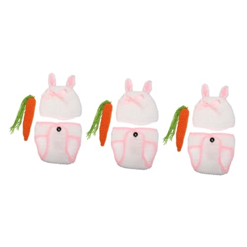 Milisten 3 Sätze 100 Tage Fotoshooting Kleidung Photoshooting -Requisiten Bausatz Zubehör für Neugeborene hasenkostüme bunny costume Outfits für -Shootings mädchen kostüm Garn Milisten 3 Sätze 100 Tage Fotoshooting Kleidung Photoshooting -Requisiten Bausatz Zubehör für Neugeborene hasenkostüme bunny costume Outfits für -Shootings mädchen kostüm Garn von Milisten