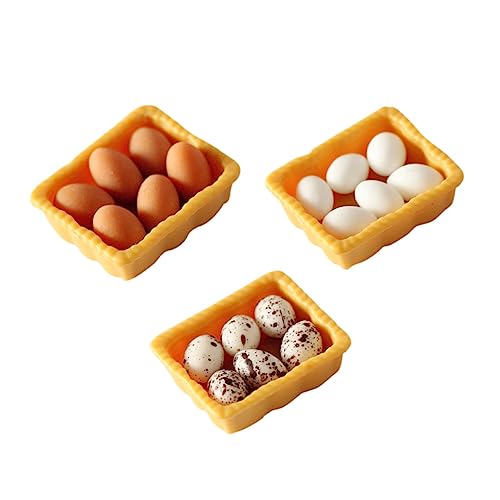 Milisten 3 Sätze Box -Eiermodell Miniatur Puppenstuben-Eier Puppenhaus klein Mini- -Requisiten Eier Ei Dekoration vortäuschen Eier für spielküche Mini-Sachen Harz Milisten 3 Sätze Box -Eiermodell Miniatur Puppenstuben-Eier Puppenhaus klein Mini- -Requisiten Eier Ei Dekoration vortäuschen Eier für spielküche Mini-Sachen Harz von Milisten