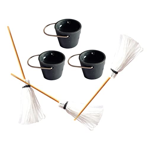 Milisten 3 Sätze Eimer-mop-Modell Dekoration Wischeimer Mini-Eimer Mini- -dekore Miniatur-szenendekor Mini-hausbedarf Miniatur-mopps Kleine Hausverzierung Miniaturmopp Schmückt Eisen Milisten 3 Sätze Eimer-mop-Modell Dekoration Wischeimer Mini-Eimer Mini- -dekore Miniatur-szenendekor Mini-hausbedarf Miniatur-mopps Kleine Hausverzierung Miniaturmopp Schmückt Eisen von Milisten
