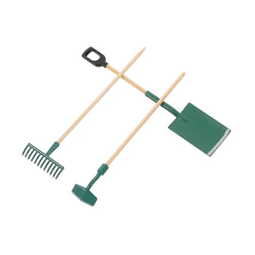 Milisten 3 Sätze Maßstab Realistisches Puppenhaus Gartenwerkzeug Set mit Schaufel Rechen Hacke für Pflanzen und Deko Milisten 3 Sätze Maßstab Realistisches Puppenhaus Gartenwerkzeug Set mit Schaufel Rechen Hacke für Pflanzen und Deko von Milisten