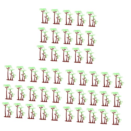 Milisten 3 Sätze Requisiten Für Das Layout Von Miniaturszenen Party Baum Sommerdeko Living Room Decoration Kuchen Mikrolandschaft Kokospalme Mini-simulation Kokospalme Plastik 50 Stück * 3 von Milisten