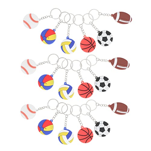 Milisten 3 Sätze Schlüsselanhänger Klein Schlüsselbund Gefälligkeiten Für Sportpartys Fußball Pvc 20 Stück * 3 Milisten 3 Sätze Schlüsselanhänger Klein Schlüsselbund Gefälligkeiten Für Sportpartys Fußball Pvc 20 Stück * 3 von Milisten