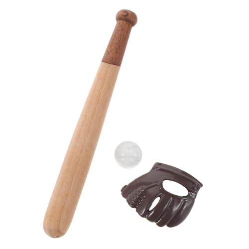 Milisten 3 Sets Display Modell Puppenhaus Baseball Displays – Ball Kleines Handschuhhaus Mini Zubehör Modelle Für DIY Dekorationen Basteln Fledermaus Dekor Mit von Milisten