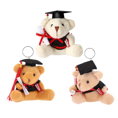 Milisten 3 Stück Arztbärspielzeug plüschbär Plush Toy Spielzeugbär The Present Edith Eger Soft Toy weiche, Flauschige Puppe Plüschspielzeug kleine Bärenpuppe Abschlussgeschenk PP Baumwolle von Milisten