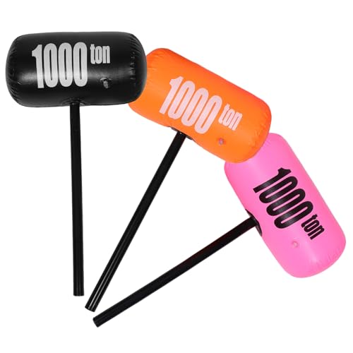 Milisten 3 Stück Aufblasbares PVC Hammer Teiliges Orange Schwarz für Outdoor Party Cosplay Kostüm Zubehör Sicheres Großes Aufblasbares Kinderspielzeug für Drinnen und Draußen Milisten 3 Stück Aufblasbares PVC Hammer Teiliges Orange Schwarz für Outdoor Party Cosplay Kostüm Zubehör Sicheres Großes Aufblasbares Kinderspielzeug für Drinnen und Draußen von Milisten
