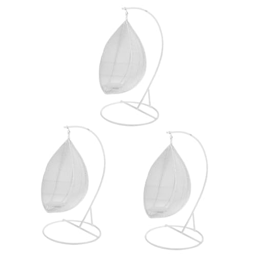 Milisten 3 Stück Balkon -Swing -Modell Puppenhaus winzig Figur klein Minischaukel aus Metall Mini-Gartenmöbel- Mini-Sachen Miniaturmöbelmodell Mini House Decor Legierung von Milisten