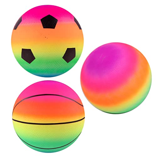 Milisten 3 Stück Bunte Teilige Basketbälle Kreative Weiche Spielbälle für Drinnen und Draußen Fördern Motorik und Koordination für Jungen und Mädchen von Milisten