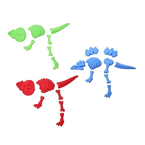 Milisten 3 Stück Dinosaurier-Skelettform Dinosaurier-Sandformen Strandsandspielzeug Dinosaurier-Form-Spielset Dinosaurier-Sandspielzeug Strandspielzeug für Sand Plastik von Milisten
