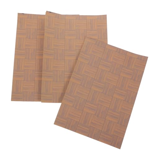 Milisten 3 Stück Doll House Mini Selbst kleber Bodenaufkleber Puppe winzig Mini-Hausboden-Papieraufkleber Dielen für Minihäuser Mini-Bodendekorationen selbstklebendes Papier Milisten 3 Stück Doll House Mini Selbst kleber Bodenaufkleber Puppe winzig Mini-Hausboden-Papieraufkleber Dielen für Minihäuser Mini-Bodendekorationen selbstklebendes Papier von Milisten