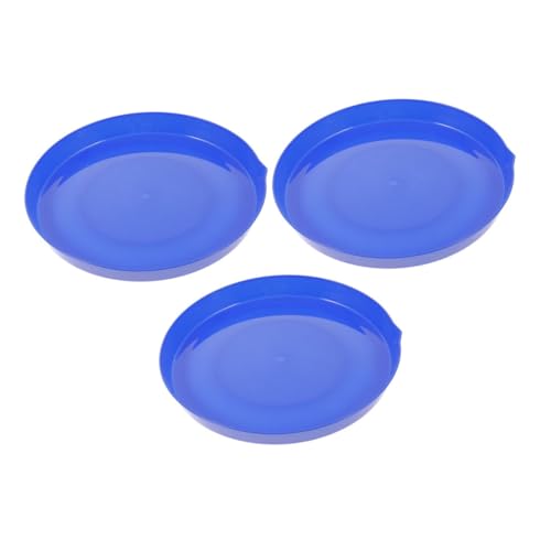 Milisten 3 Stück Essteller aus Kunststoff wiederverwendbar Outdoor seifenblasen seifenblasen Set Kinderschlitten für Schnee -Rundschaufelform Plastik Blue von Milisten