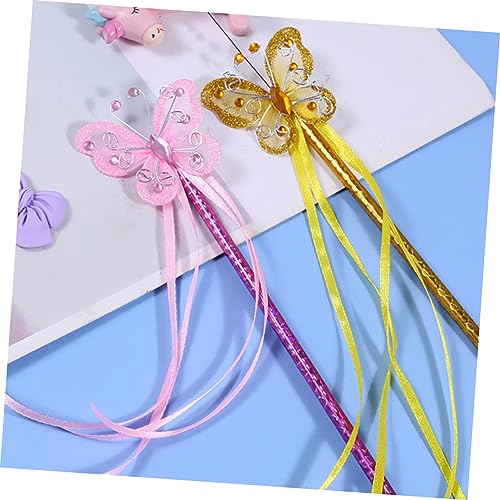 Milisten 3 Stück Feenstäbe für Bunte Leichte Zauberstäbe aus Sicherem und PVC für Party Cosplay Geburtstagsfeier Mädchen Prinzessin Kostüm Zubehör von Milisten