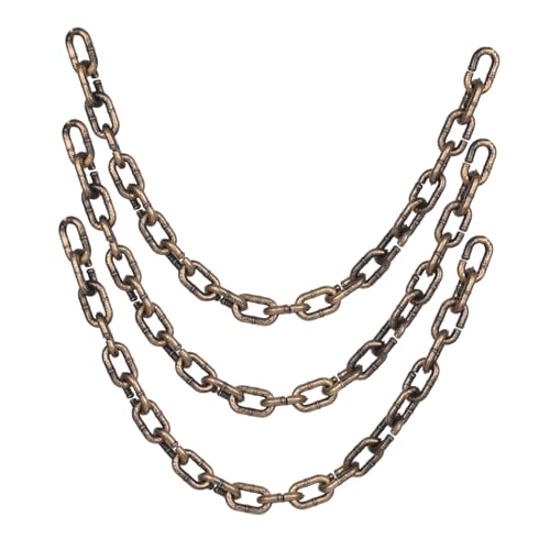 Milisten 3 Stück Halloween Dekoketten aus Kunststoff Realistische Gruselige Ketten für Haunted House Party Cosplay -deko Flexibel Wetterfest Lang Milisten 3 Stück Halloween Dekoketten aus Kunststoff Realistische Gruselige Ketten für Haunted House Party Cosplay -deko Flexibel Wetterfest Lang von Milisten