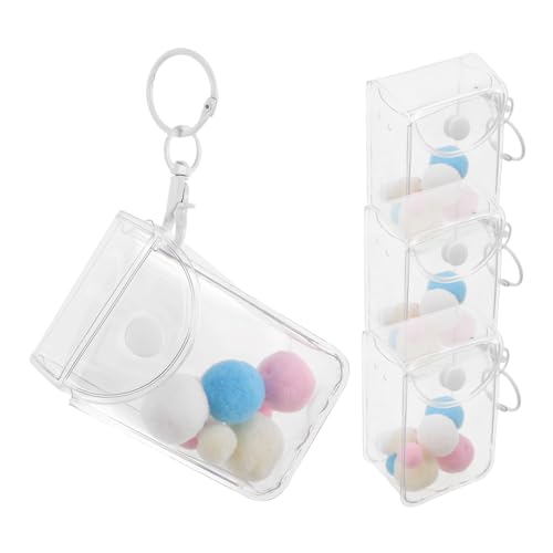 Milisten 3 Stück Klare PVC Aufbewahrungstaschen für Mini Figuren Transparenter Organizer mit Schutzfunktion für Sammler Tragbare Display Hüllen für Kleine Spielfiguren von Milisten