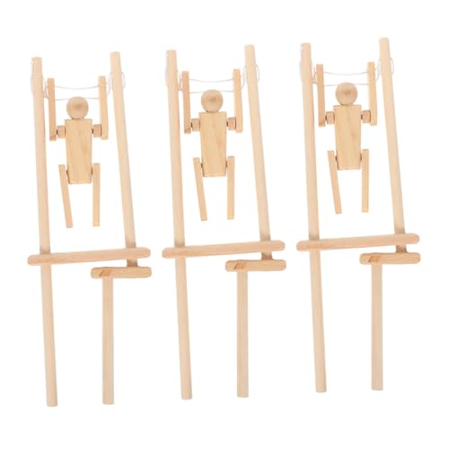 Milisten 3 Stück Kleine Holzpuppen Sensorisches Kinderspielzeug Figur DIY-versorgung Holzpuppen Selber Machen DIY- Aus Holz Holzhandwerksroboter Milisten 3 Stück Kleine Holzpuppen Sensorisches Kinderspielzeug Figur DIY-versorgung Holzpuppen Selber Machen DIY- Aus Holz Holzhandwerksroboter von Milisten