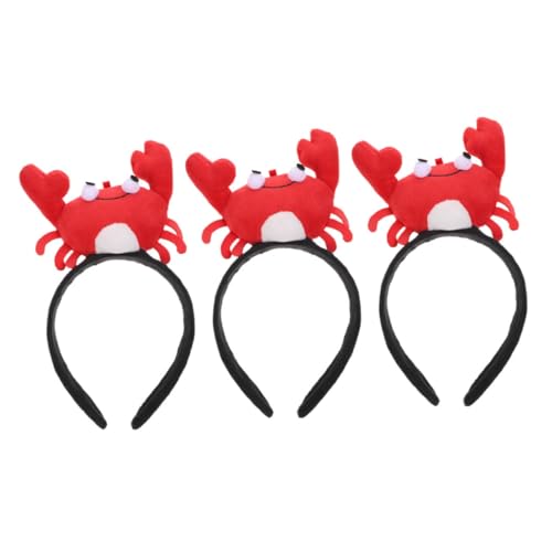 Milisten 3 Stück Krabben simuliertes Haarband Stofftier-Partyhüte Meerestier Cosplay Stirnband Cartoon-Tierhaarreifen Krabbenkopfbedeckung Tierohren Stirnbänder süßes Cartoon-Stirnband rot Milisten 3 Stück Krabben simuliertes Haarband Stofftier-Partyhüte Meerestier Cosplay Stirnband Cartoon-Tierhaarreifen Krabbenkopfbedeckung Tierohren Stirnbänder süßes Cartoon-Stirnband rot von Milisten