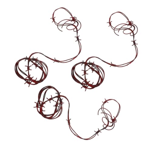Milisten 3 Stück Künstliche Verrostete Stacheldrähte Halloween Stacheldrahtgirlande Aus Kunststoff – Halloween Requisiten Aus Kunststoff Für Die Karnevalsparty Im Innen Und Außenbereich Milisten 3 Stück Künstliche Verrostete Stacheldrähte Halloween Stacheldrahtgirlande Aus Kunststoff – Halloween Requisiten Aus Kunststoff Für Die Karnevalsparty Im Innen Und Außenbereich von Milisten