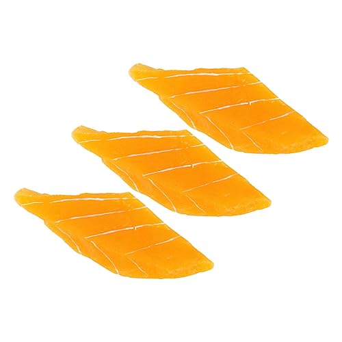 Milisten 3 Stück Lachs-Modell Gefälschte Lebensmitteldekore Anzeige Künstliches Sushi-Essen Fälschung Dekorationen Simulation Lachsscheibe Drinnen Lachsscheiben Requisiten Prop Essen PVC Milisten 3 Stück Lachs-Modell Gefälschte Lebensmitteldekore Anzeige Künstliches Sushi-Essen Fälschung Dekorationen Simulation Lachsscheibe Drinnen Lachsscheiben Requisiten Prop Essen PVC von Milisten