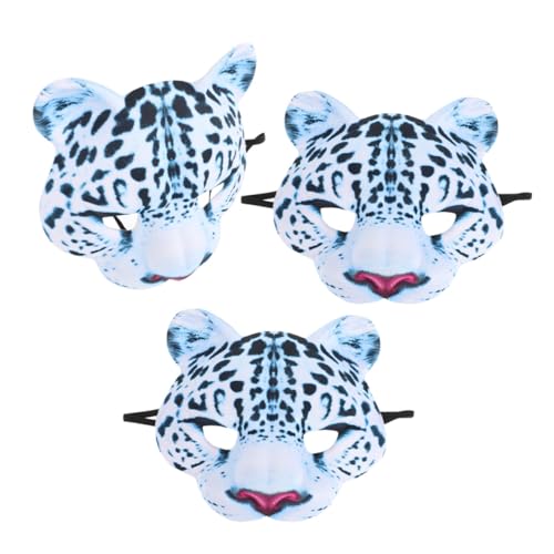 Milisten 3stücke Leopardenmaske Halbgesichtsmaske Eva-material Tiermaske Für Maskerade-partys Karneval-kostüm-requisiten Halloween-dekoration Milisten 3stücke Leopardenmaske Halbgesichtsmaske Eva-material Tiermaske Für Maskerade-partys Karneval-kostüm-requisiten Halloween-dekoration von Milisten