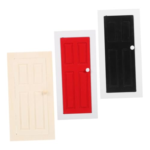 Milisten 3stücke Miniatur-holztür Für Puppenhaus Im Maßstab Realistische Details Aus Robustem Holz Gefertigt Einfacher Zusammenbau Für Bastler Vielseitig Einsetzbar Für Lernspielzeug von Milisten