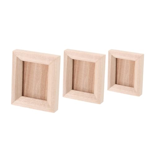 Milisten 3 Stück Mini -Fotorahmen Ornamente Miniatur bilderrahmen Miniatur-Fotorahmen Mikro-Fotorahmen Mini-Hausdekor-Accessoire Fotorahmen-Kit selber Machen Mini-Dekoration Holz Hellbraun Milisten 3 Stück Mini -Fotorahmen Ornamente Miniatur bilderrahmen Miniatur-Fotorahmen Mikro-Fotorahmen Mini-Hausdekor-Accessoire Fotorahmen-Kit selber Machen Mini-Dekoration Holz Hellbraun von Milisten