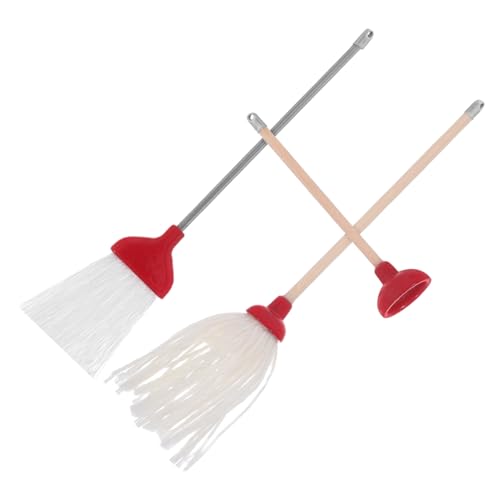 Milisten 3 Stück Mini-Reinigungswerkzeug Puppenhausartikel Zubehör Puppenhaus -Mopp und Besen Dollhouse -Lieferungen Puppenhauszubehör und Möbel Miniaturmöbel für Dollhouse Plastik rot Milisten 3 Stück Mini-Reinigungswerkzeug Puppenhausartikel Zubehör Puppenhaus -Mopp und Besen Dollhouse -Lieferungen Puppenhauszubehör und Möbel Miniaturmöbel für Dollhouse Plastik rot von Milisten